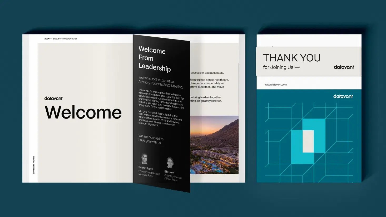Datavant event branded materials
